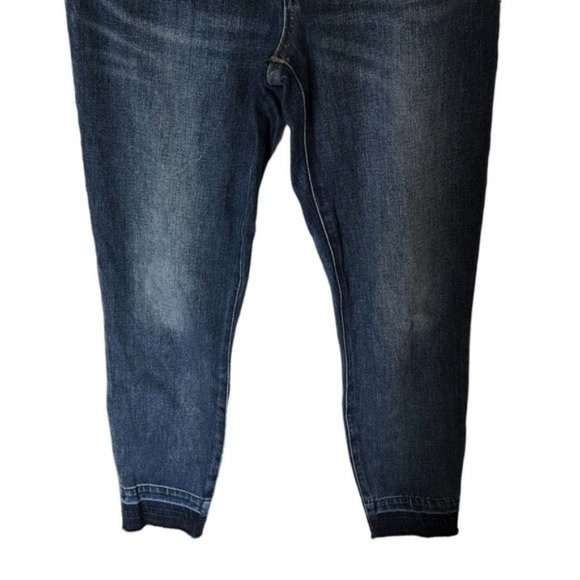 Lucky Brand Jeans Bridgette Skinny Raw Hem Ankle High Rise Dark Wash Denim Blue - Picture 5 of 11